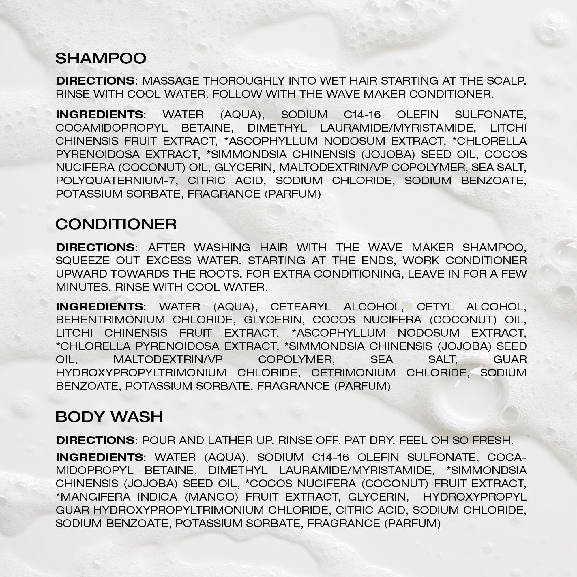 RAW SUGAR Lychee Sea Salt Jojoba ingredients close up nourishing care.
