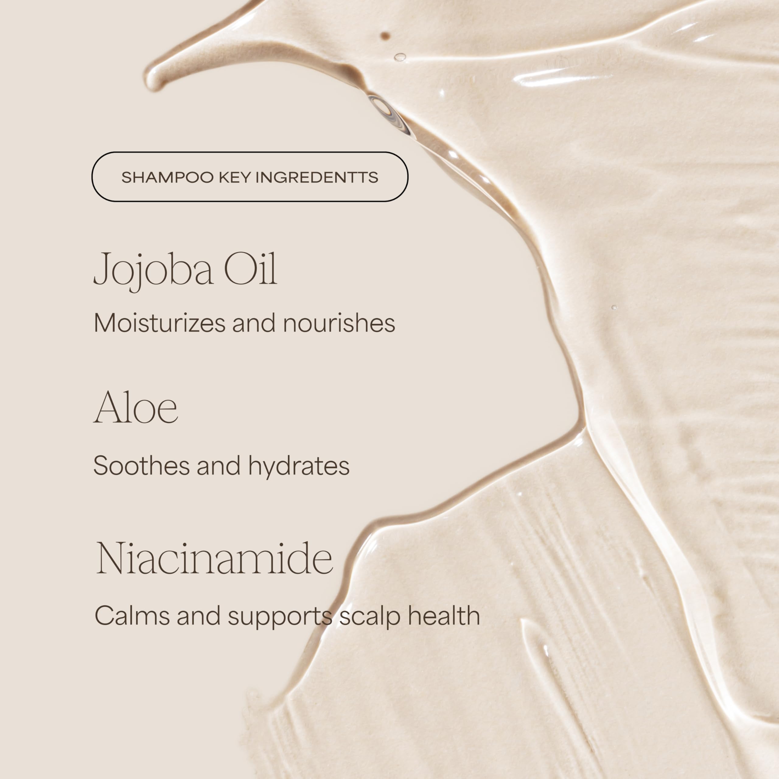RAW SUGAR niacinamide closeup indicating scalp-supporting ingredient