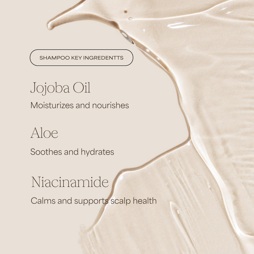 RAW SUGAR niacinamide closeup indicating scalp-supporting ingredient