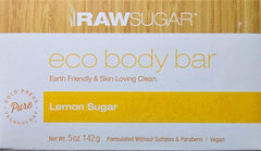 RawSugar Lemon Sugar Eco Body Bar lather for a hydrating, refreshing cleanse.