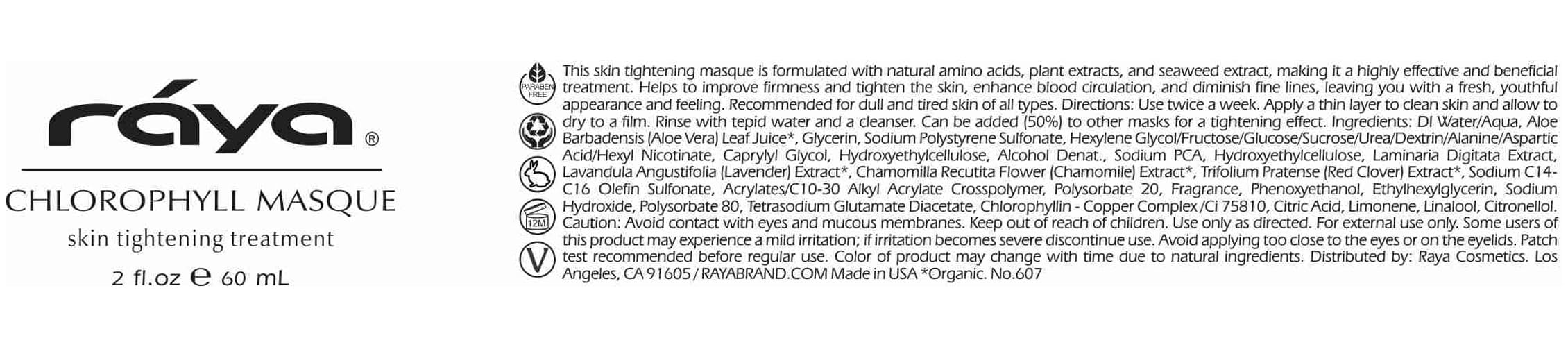 Raya Chlorophyll Masque ideal for daily routines and mindful skincare.
