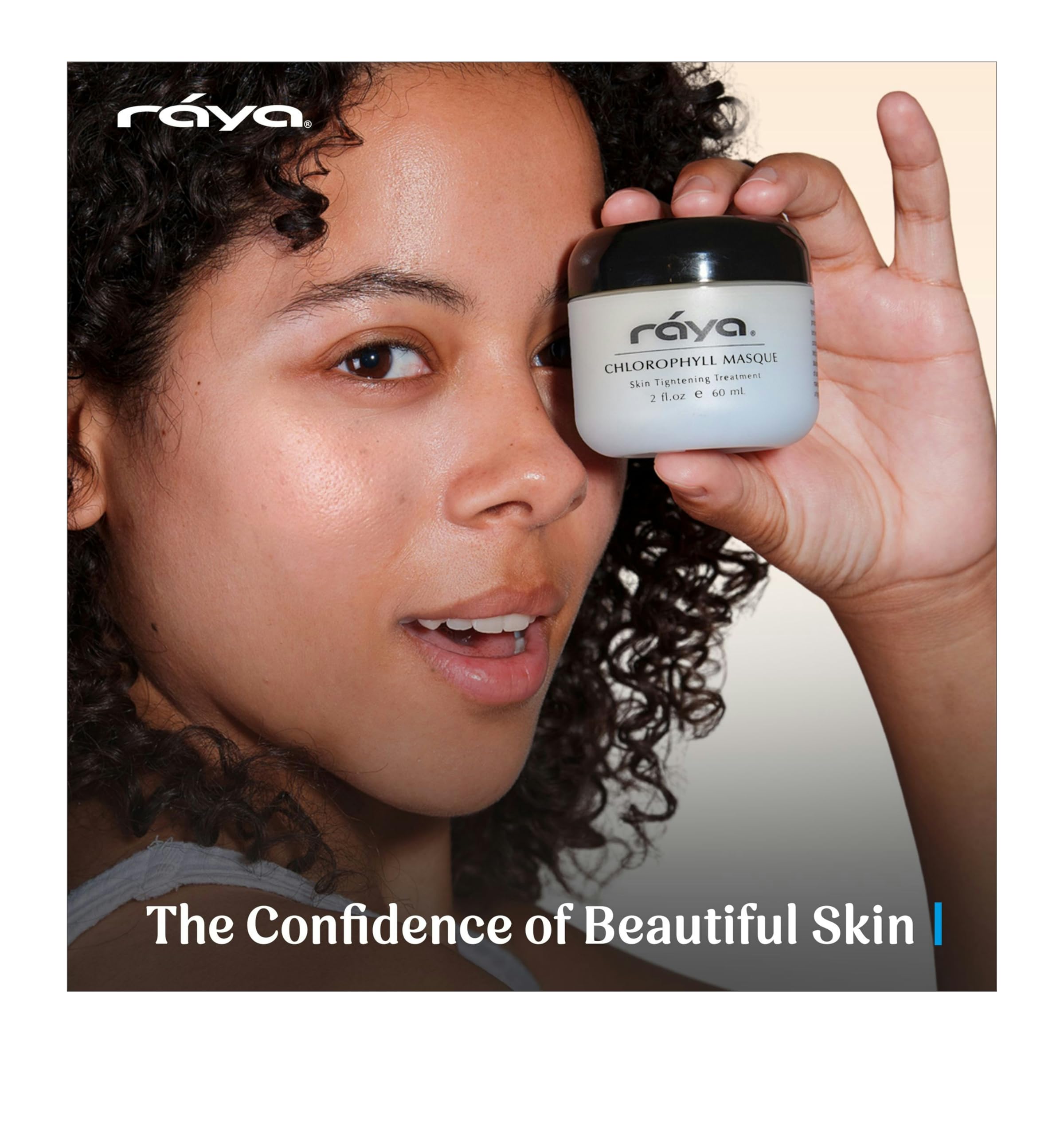 Raya Chlorophyll Masque post-use glow suggests refreshed, supple skin.