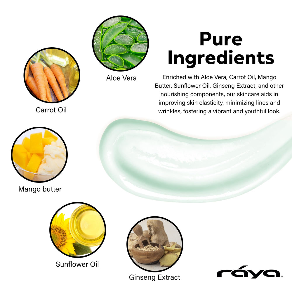 Raya Collagen-Elastin Cream texture swirl showing creamy, nourishing consistency.