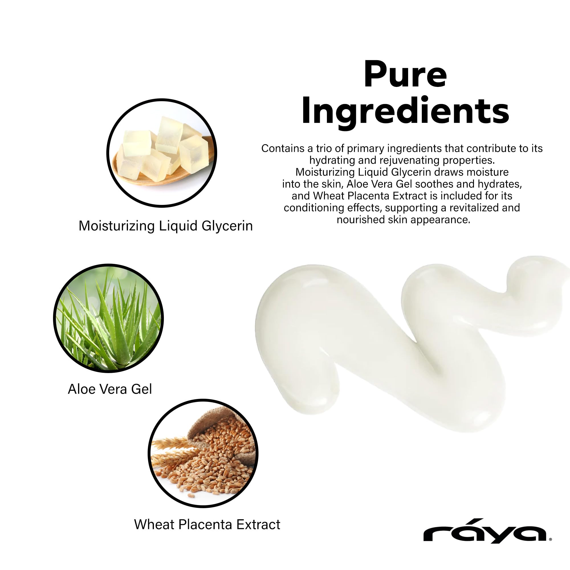 RAYA HA + Collagen Serum pump dispense demonstrating easy application.