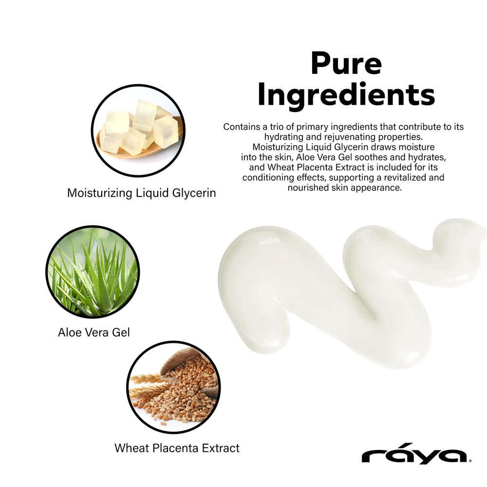 RAYA HA + Collagen Serum pump dispense demonstrating easy application.