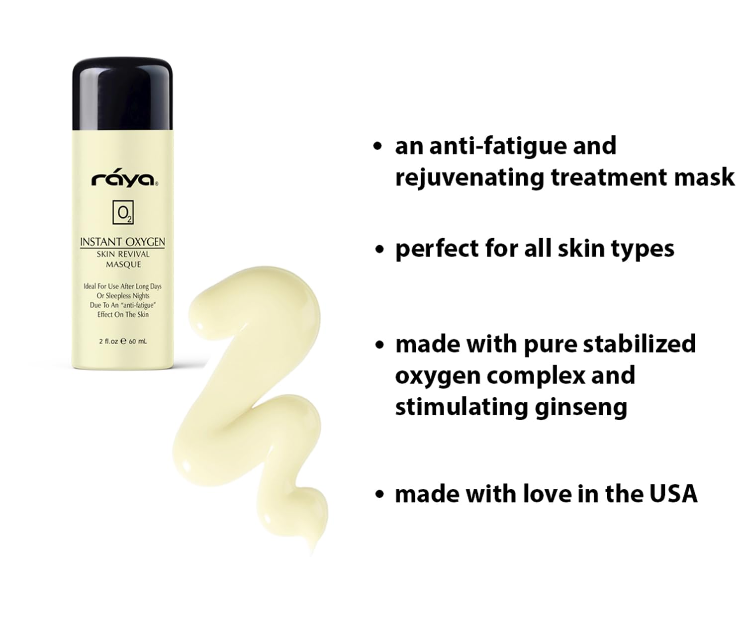Raya Instant Oxygen Skin Revival Masque application scene demonstrates easy at-home care.