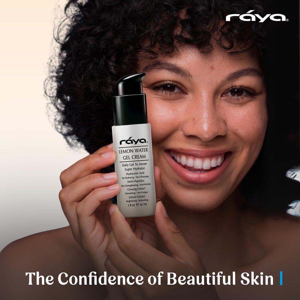 Raya brand signage; daily moisturizing option on display.