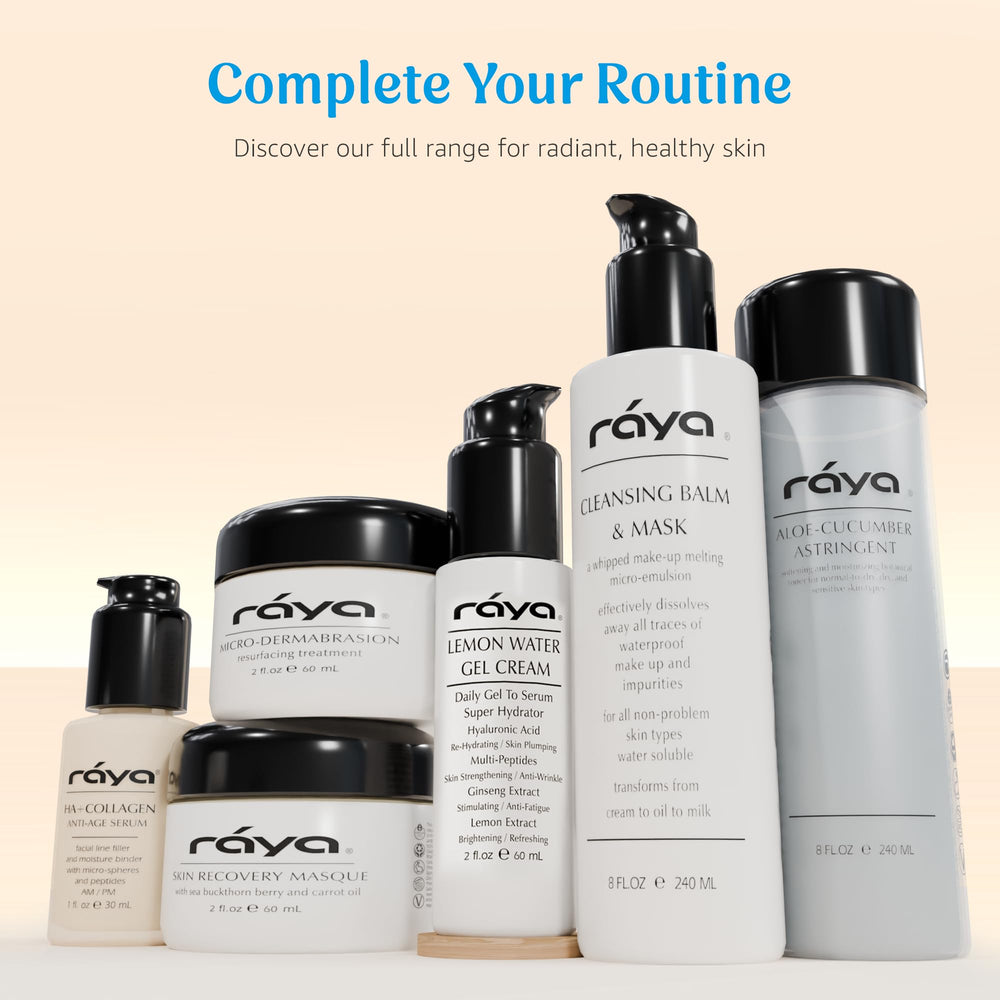 Raya Lemon Water Gel Cream day and night routine scene; versatile use.