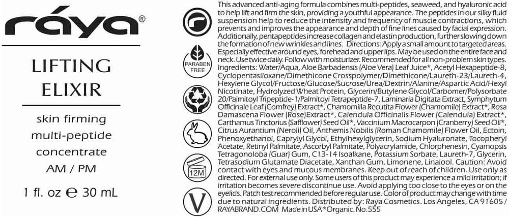 Raya Lifting Elixir application routine, gentle massage for moisturization and lift