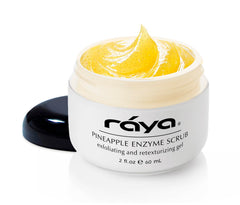 Raya Pineapple Enzyme Facial Scrub bottle ready for gentle exfoliation and smoother skin
