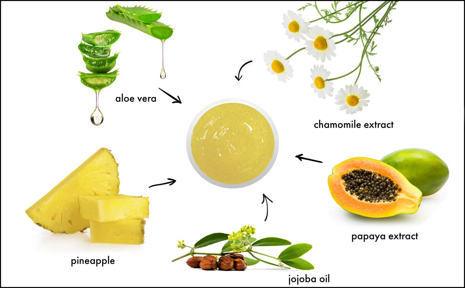 Raya Pineapple Enzyme Facial Scrub ingredients label highlights natural, paraben-free formula