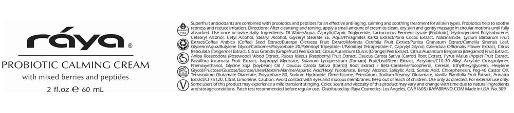 Raya Probiotic Calming Cream hydration boost during daily routine.
