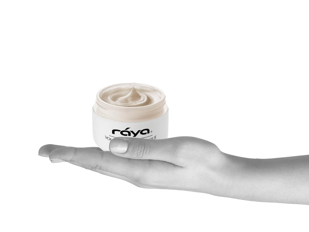 Raya Volcanic Mud Masque sealed jar for premium skincare