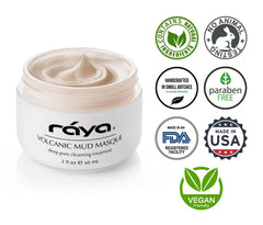 Raya Volcanic Mud Masque texture closeup aiding oil absorption