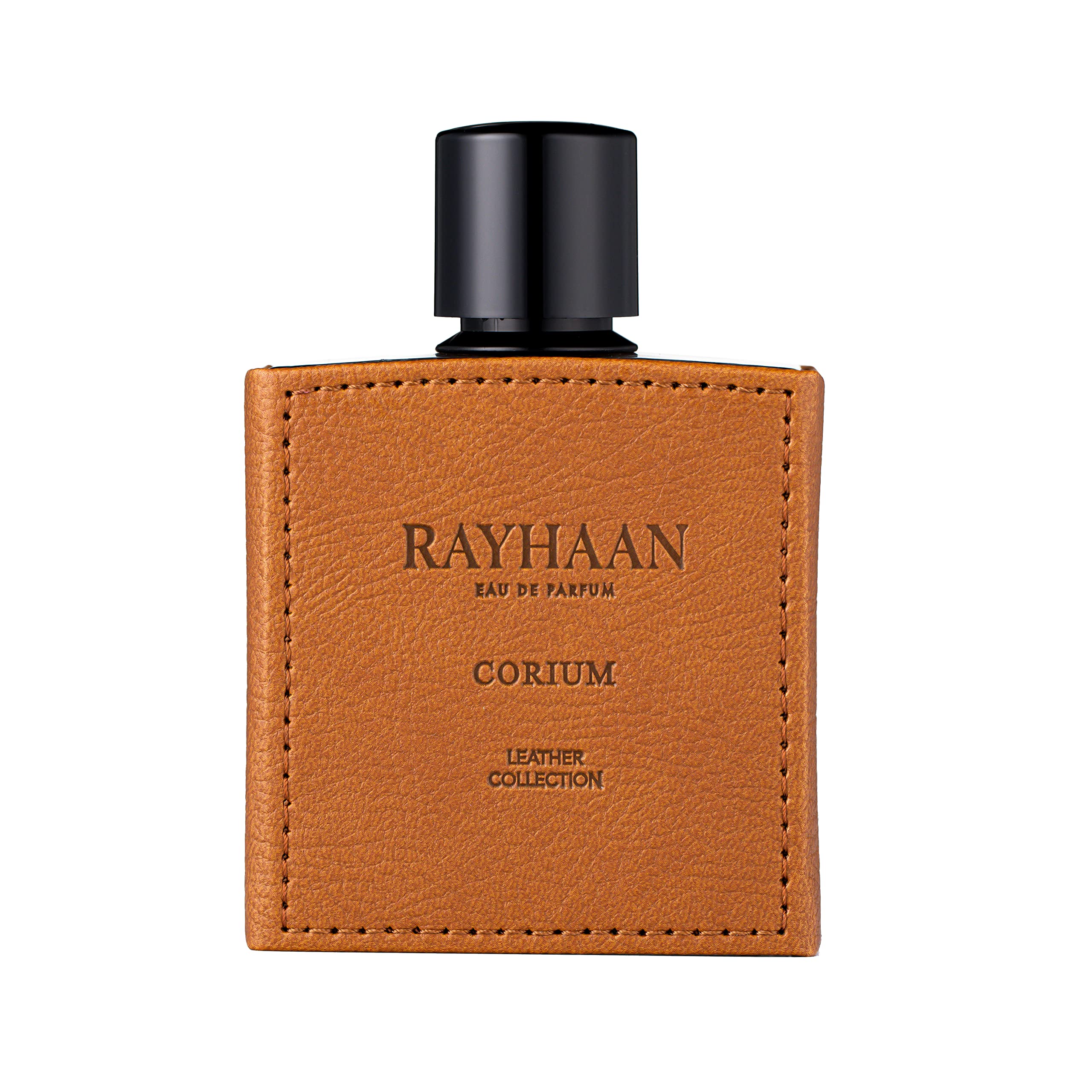 Rayhaan Corium bottle front view for confident daily wear.
