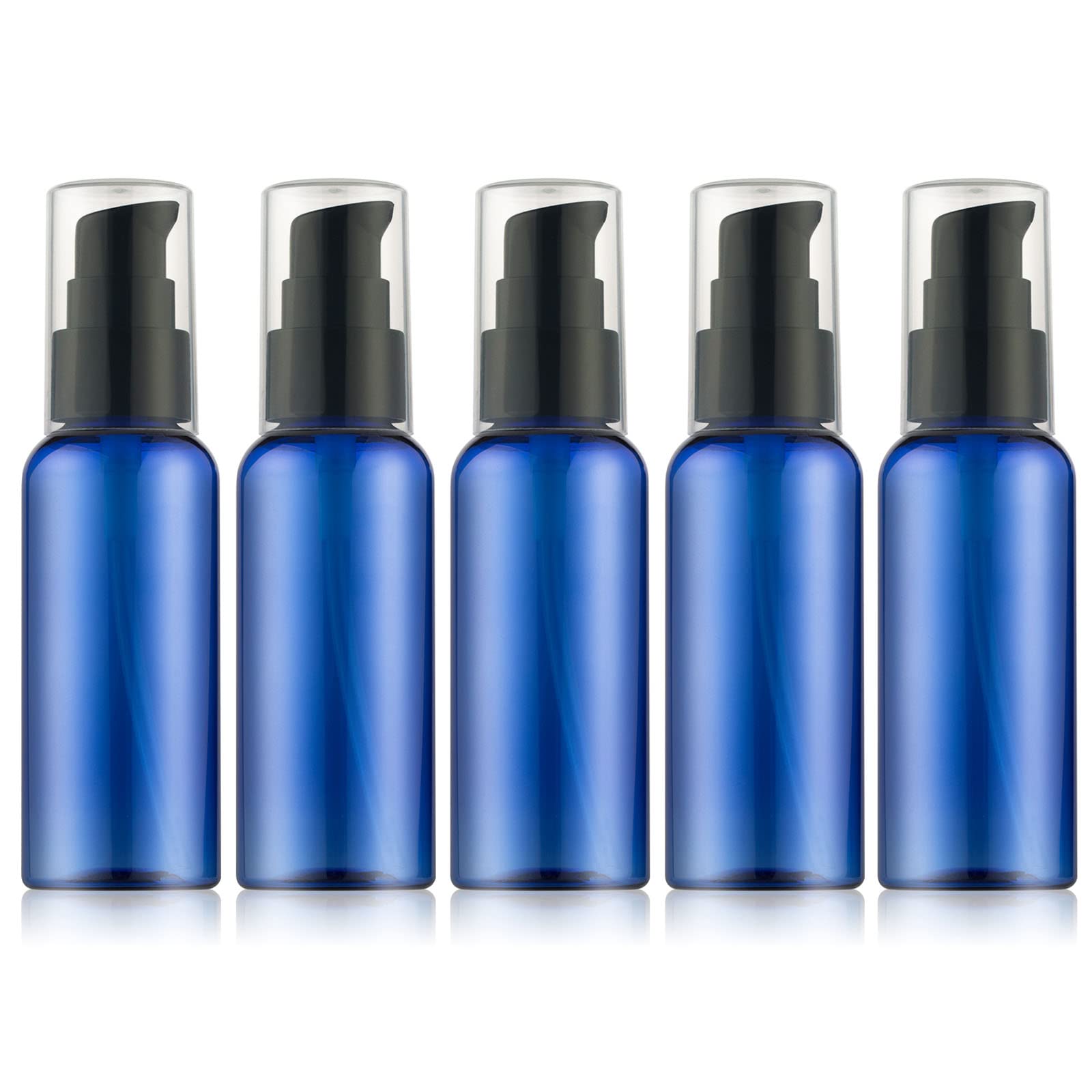 RAYNAG 5-pack empty pump bottles with 50ml capacity for easy travel