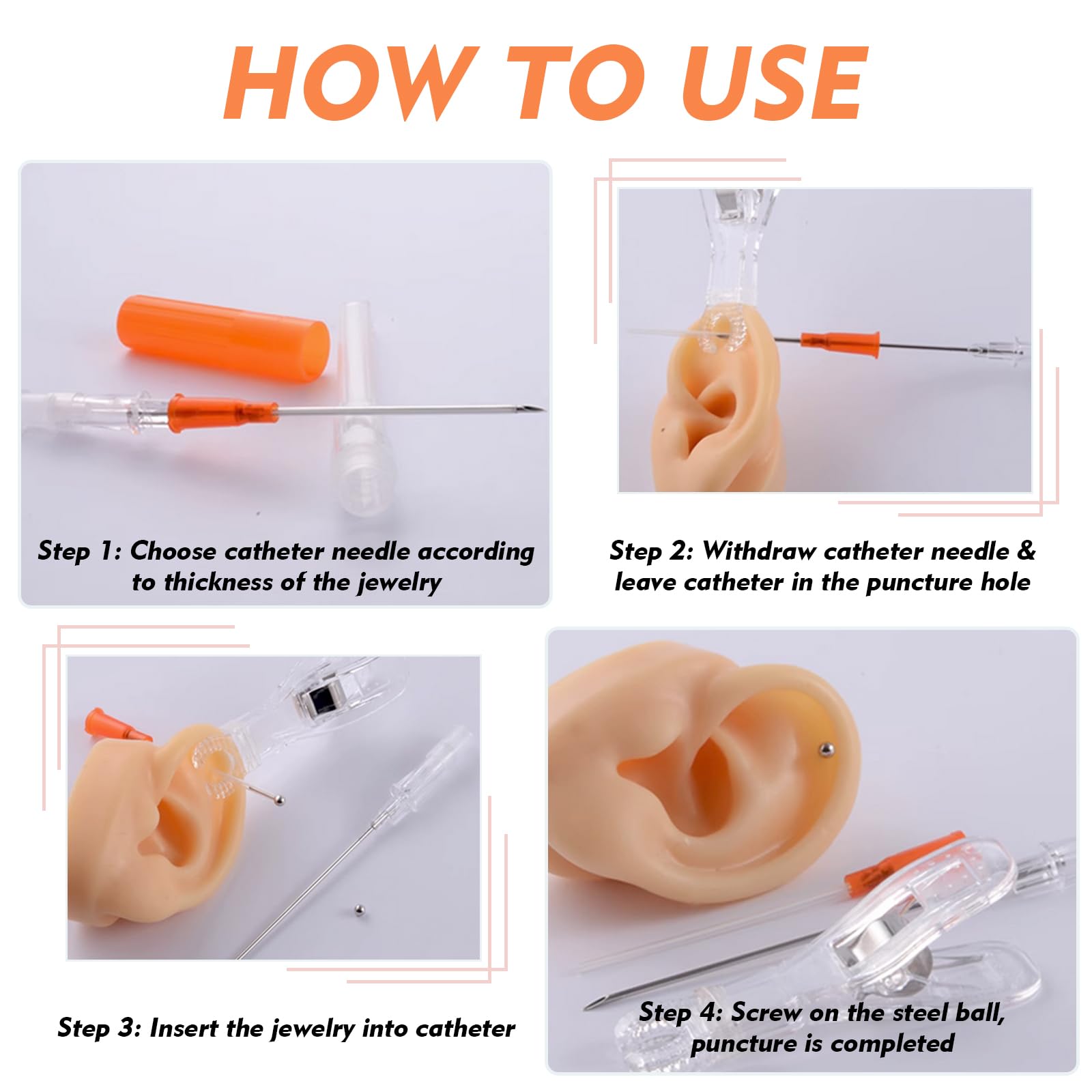 Rayyl needles are sharp and easy to use for precise piercing