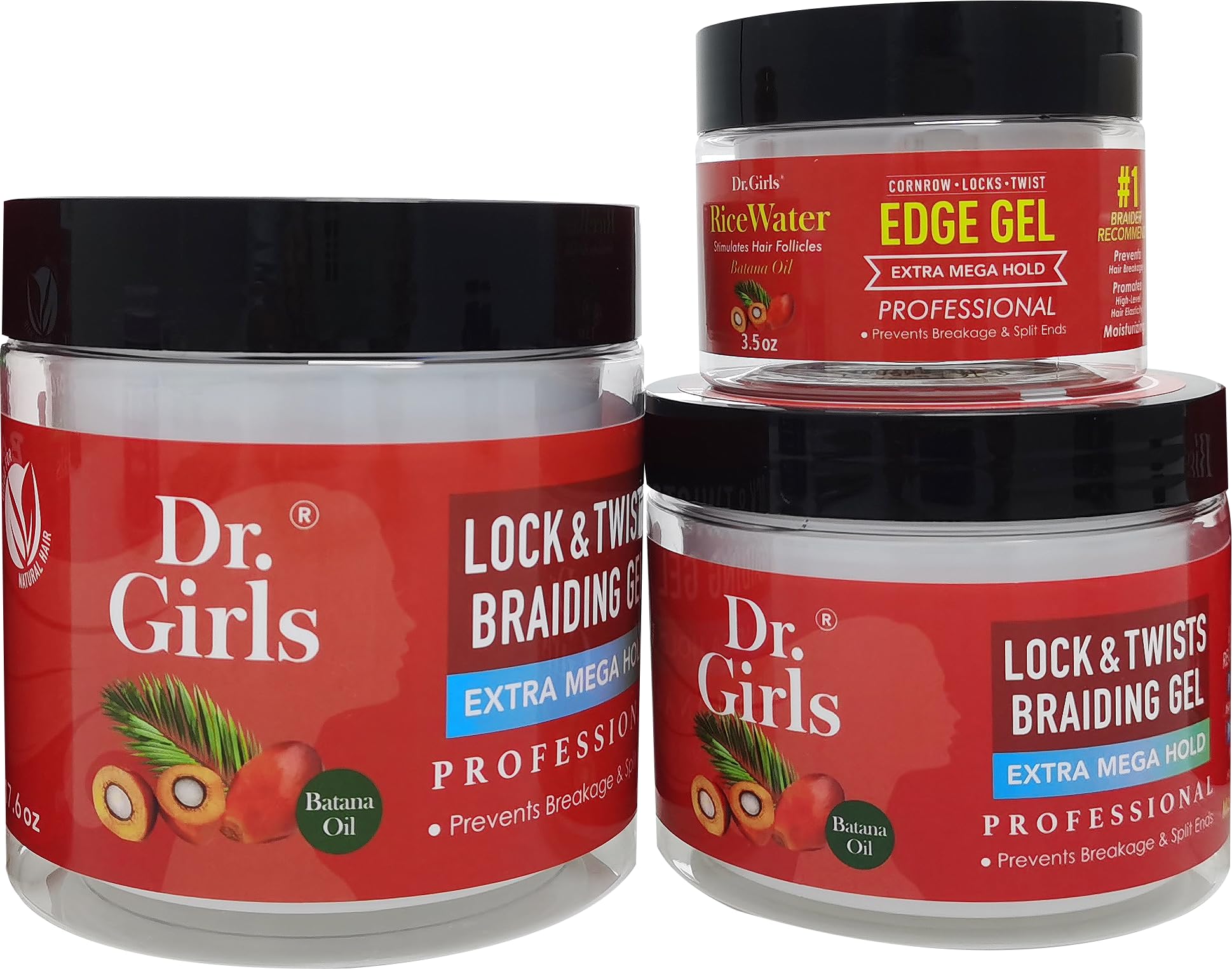 R&B Collection Dr. Girls Braiding Edge Gel with biotin, castor oil and vitamins for nourishment
