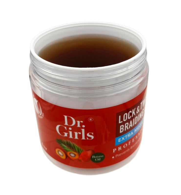 R&B Collection Dr. Girls Braiding Edge Gel being applied to hair for smooth braids