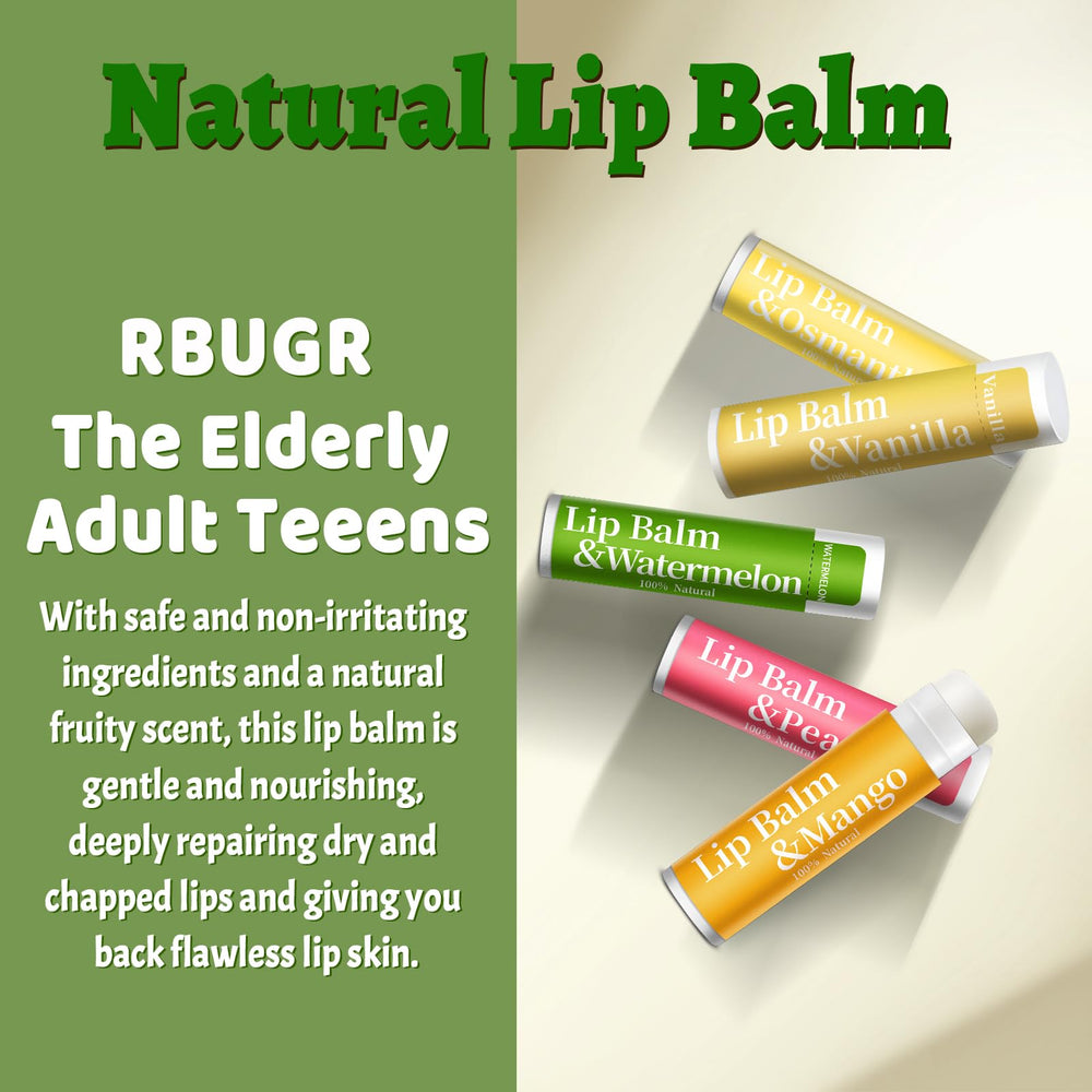 RBUGR lip balm Mint flavor cools and soothes lips