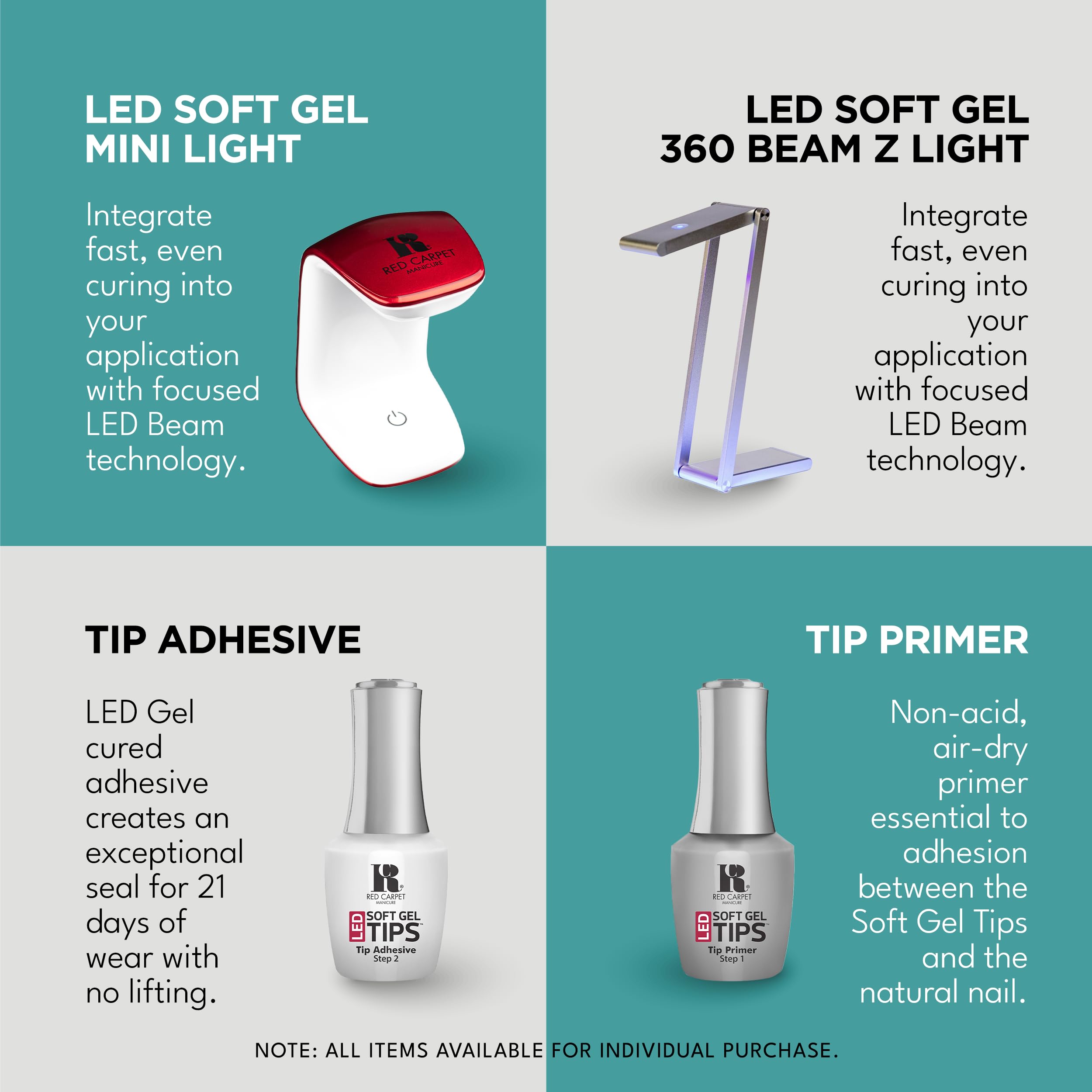 RC Red Carpet Manicure lightweight tips with enhanced durability