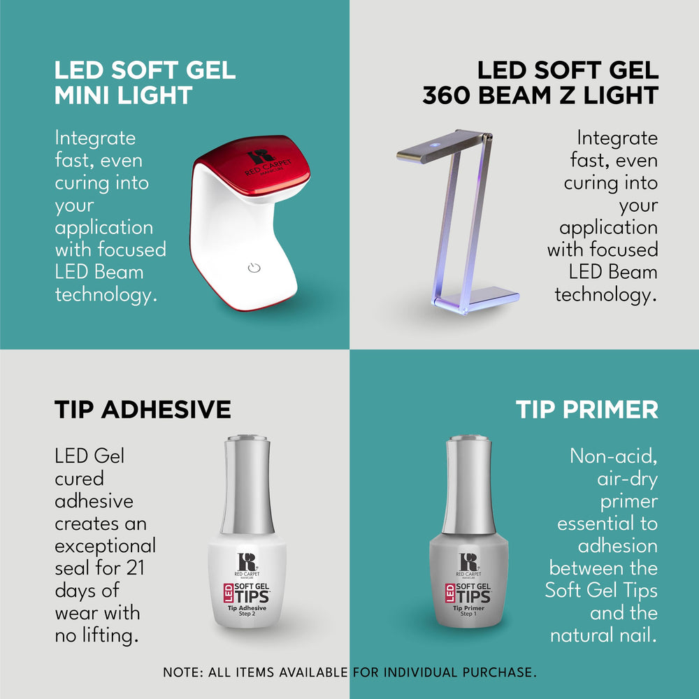 RC Red Carpet Manicure lightweight tips with enhanced durability