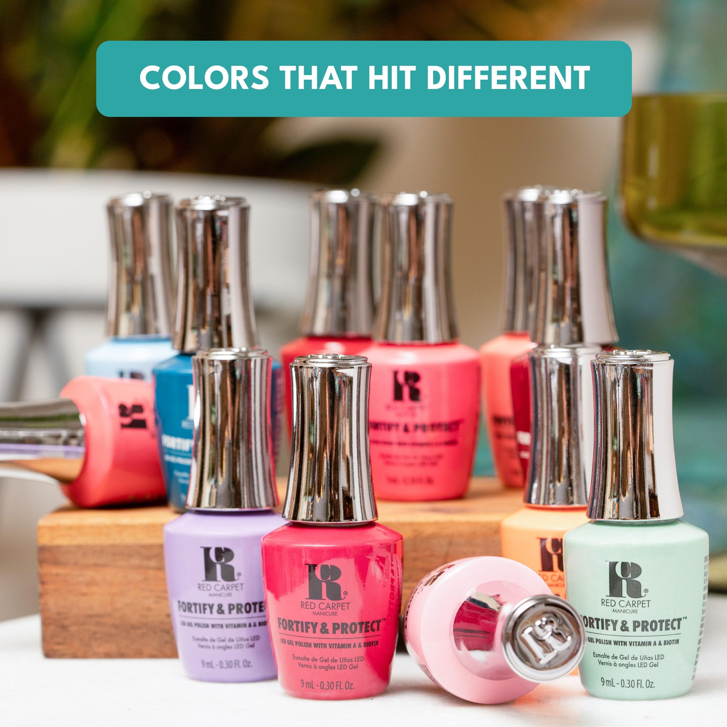 RC Red Carpet Manicure Mauve Creme bottle, soft mauve creme for everyday polish.