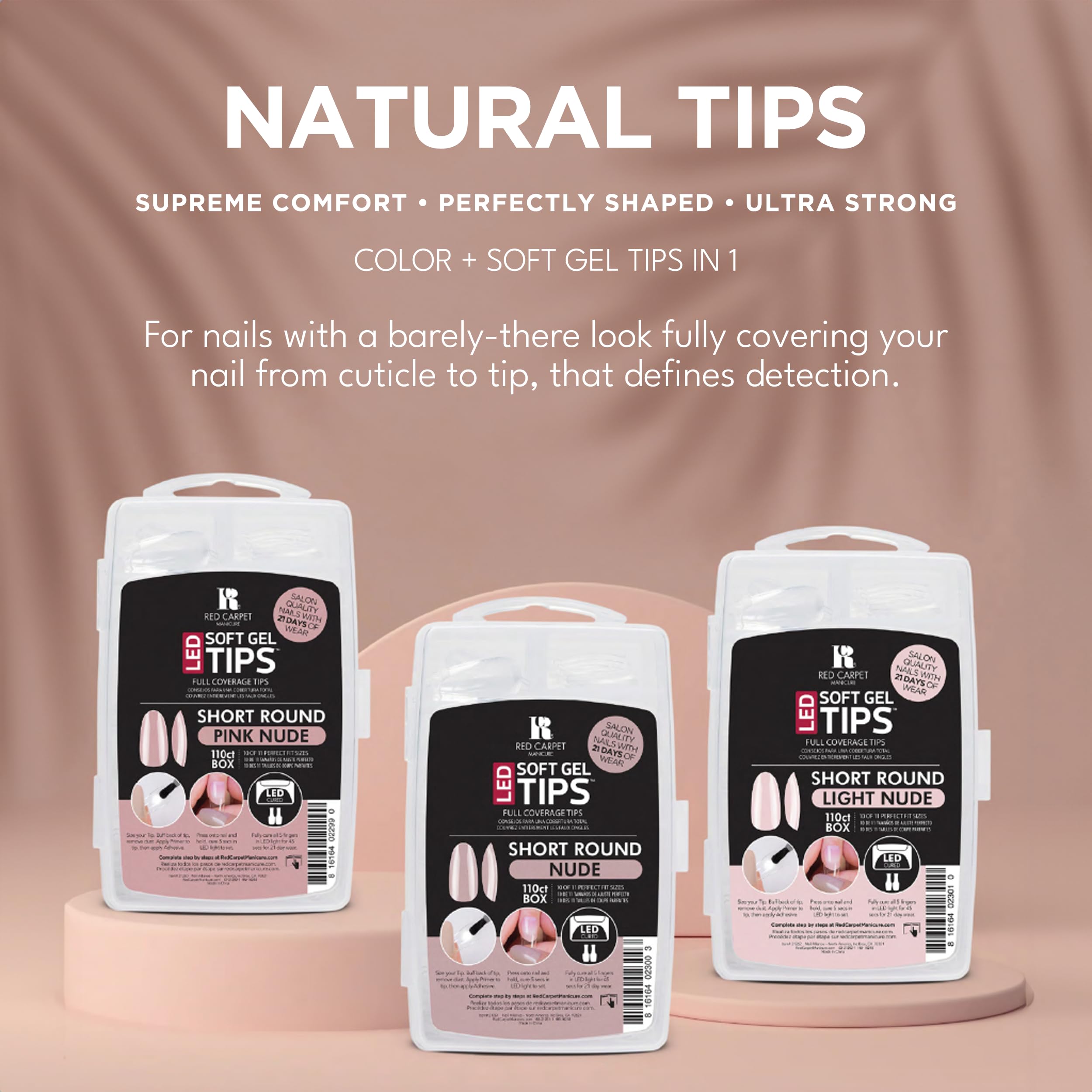 RC Red Carpet Manicure natural-looking full-coverage tips from cuticle to edge