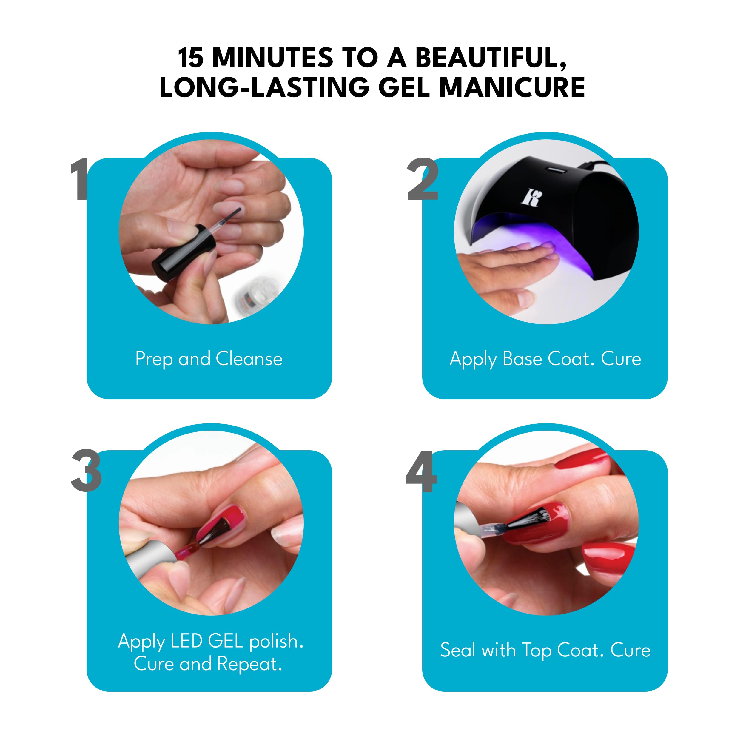 RC Red Carpet Manicure Purify high-shine demo showcases glossy finish