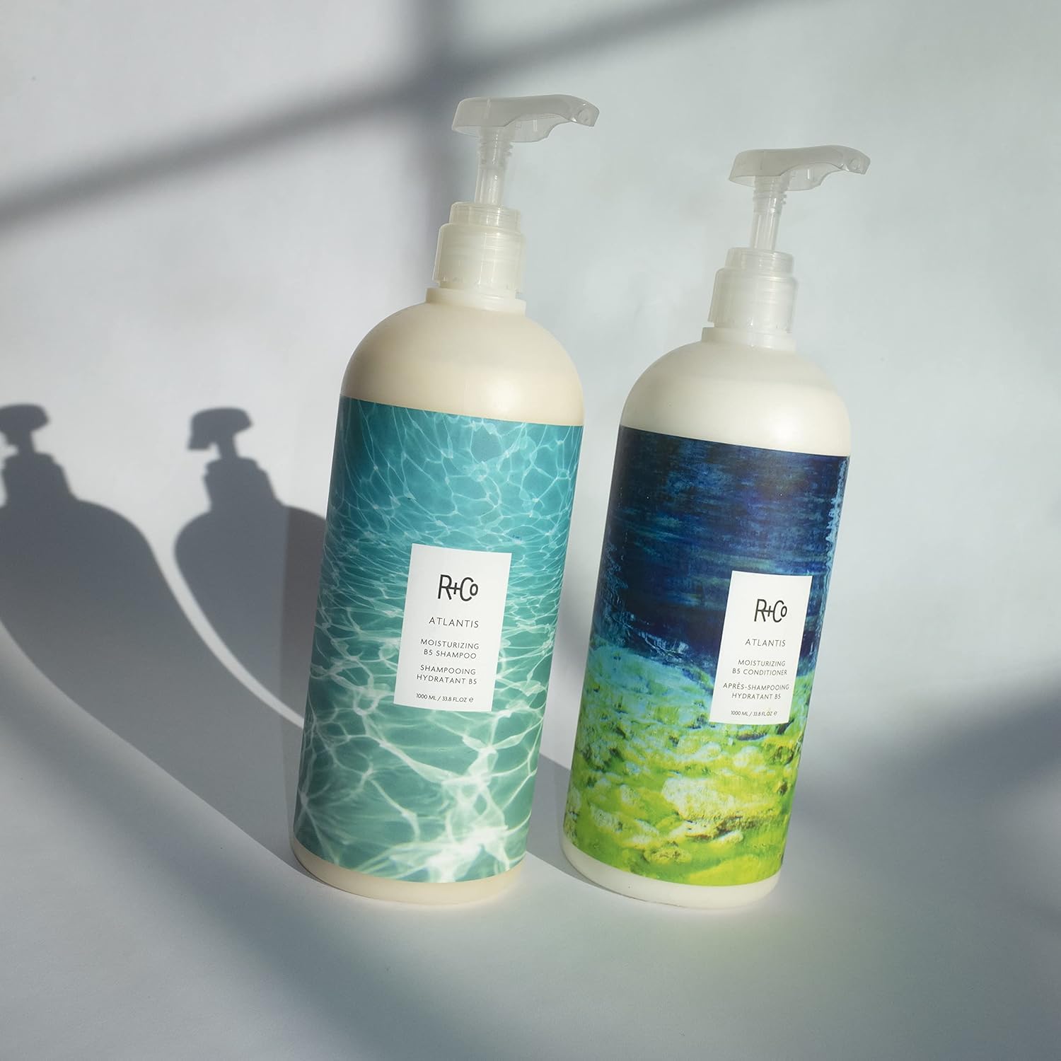 R+Co Atlantis foam on hand demonstrates creamy lather for easy distribution