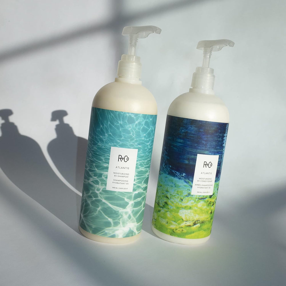 R+Co Atlantis foam on hand demonstrates creamy lather for easy distribution
