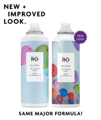 R+Co Balloon travel spray on hands applying for quick lift.
