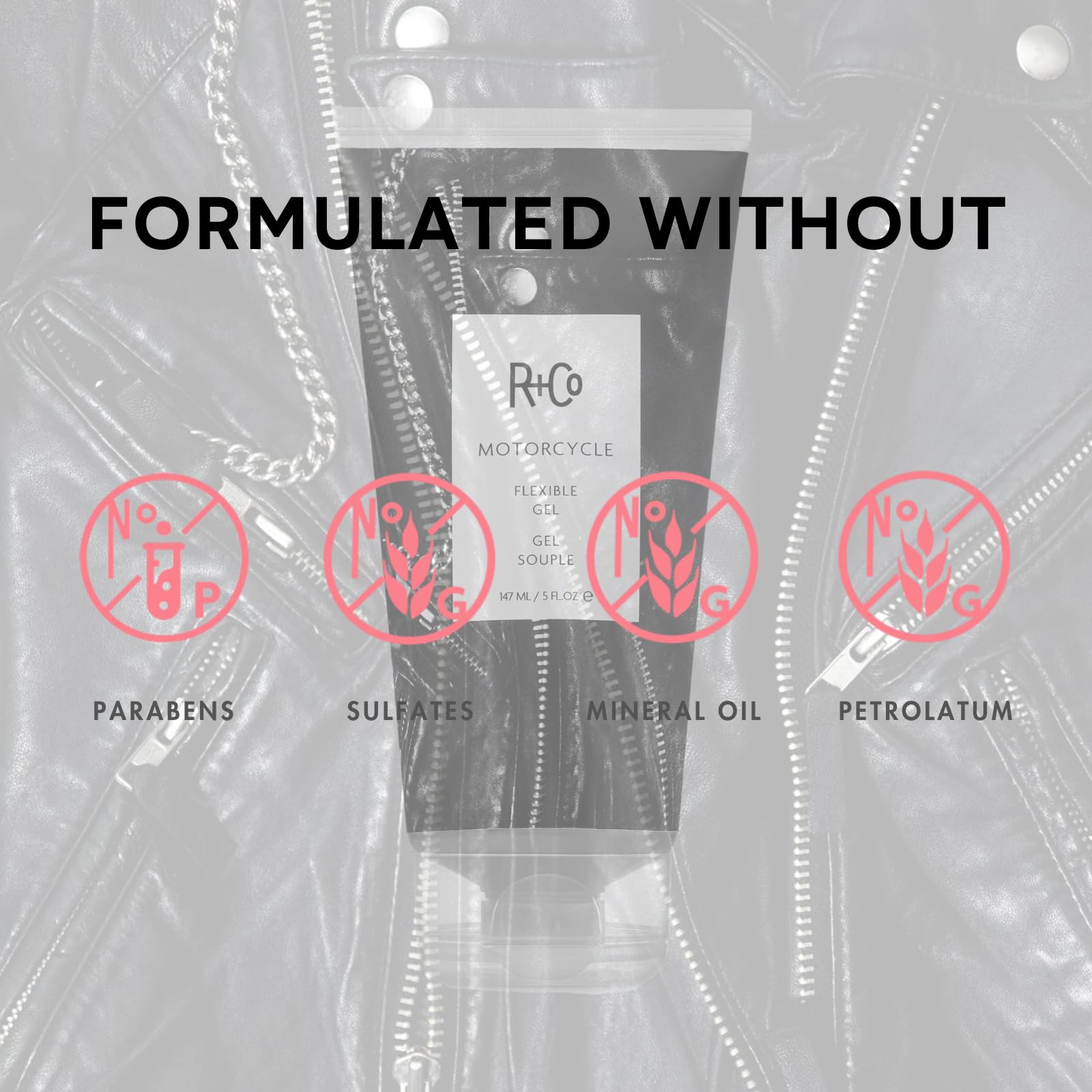 R+Co Motorcycle Flexible Gel two-pack packaging highlights value and convenience.