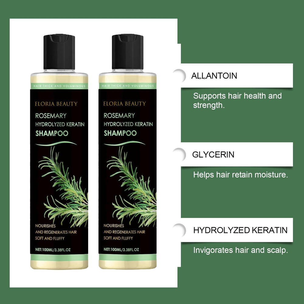 RCSCBC Eloria Beauty Shampoo hydrolyzed keratin detail showcases strengthened strands.