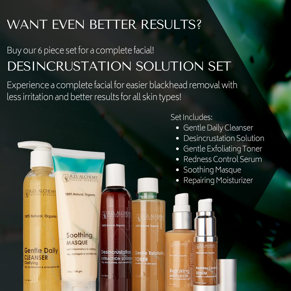 RD Alchemy natural herbal ingredients like lavender and aloe for balanced skin.