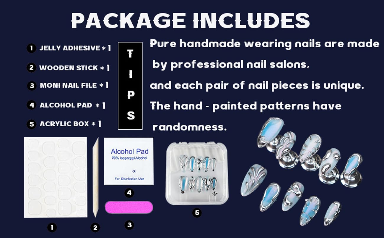 RDNTBEU medium almond nails provide comfortable fit for daily wear