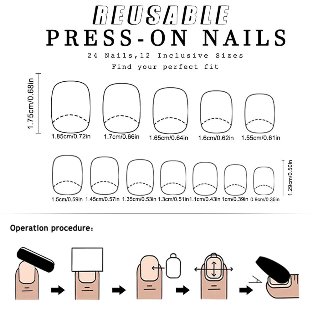 Rdntbeu application steps image demonstrates easy press-on process.