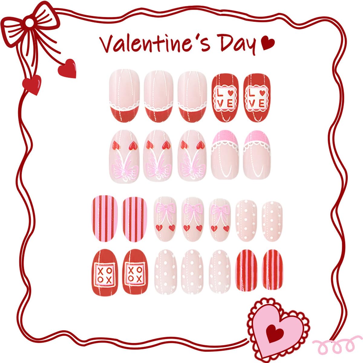 Rdntbeu nail glue stickers ensure strong adhesion for secure, short-term wear.