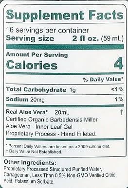 Real Aloe gel absorbs quickly for non-sticky hydration.