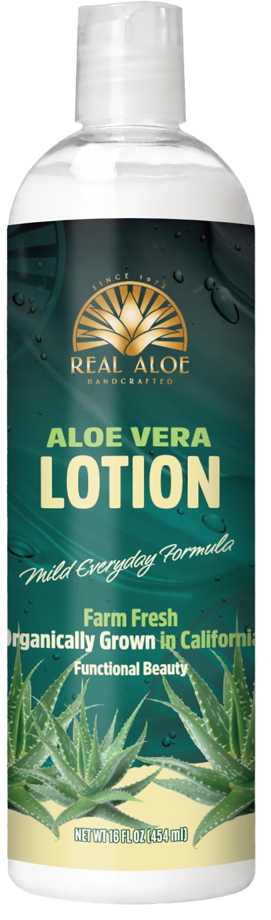 Real Aloe 2-pack packaging highlighting value and easy daily moisturizer.