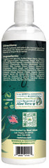 Real Aloe lotion texture on hand demonstrates fast absorption and non-greasy feel.