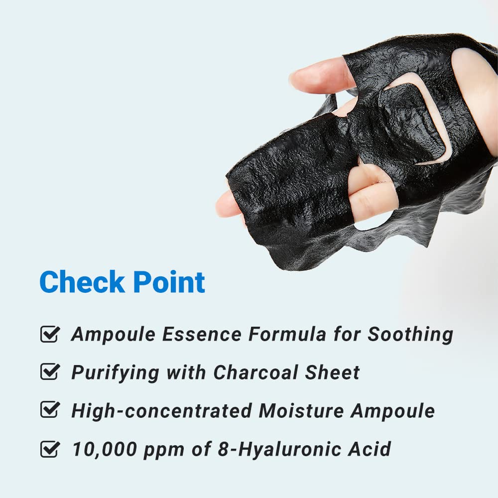 Real Barrier Aqua Soothing Ampoule Face Sheet Mask close-up of essence delivering hydration.