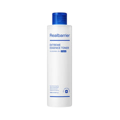 Real Barrier Extreme Essence Toner bottle delivering fast-absorbing hydration for sensitive dry skin.