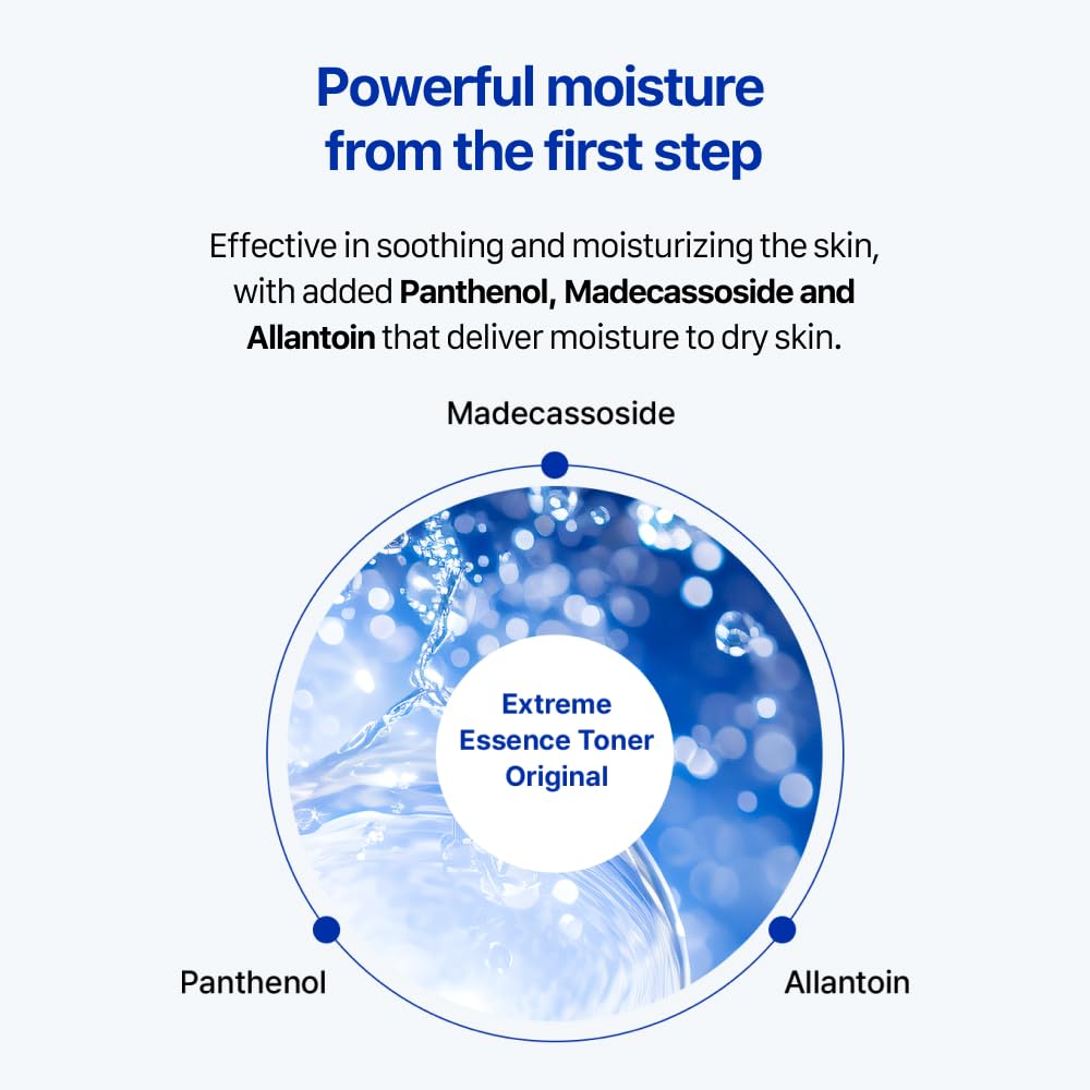 Real Barrier Extreme Essence Toner on skin conveys immediate moisture and comfort.