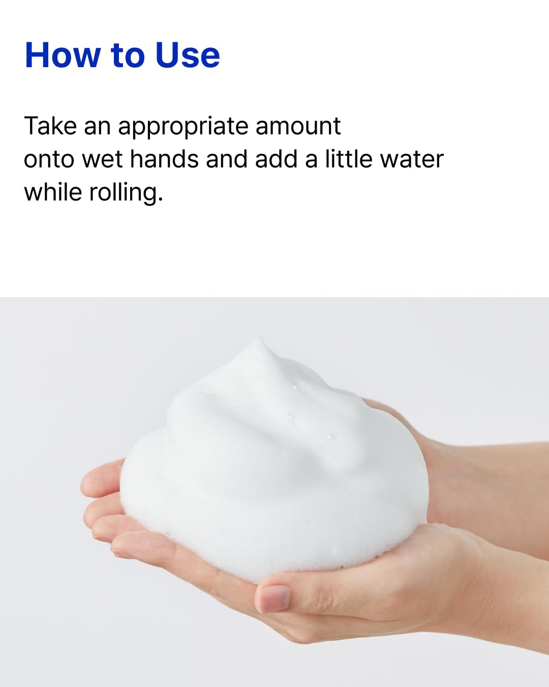 Real Barrier hydration shot captures moisturizing foam during cleansing