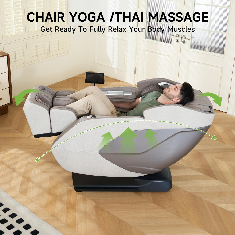 Real Relax PS5200 Brown five-zone air massage targets shoulders to calves.