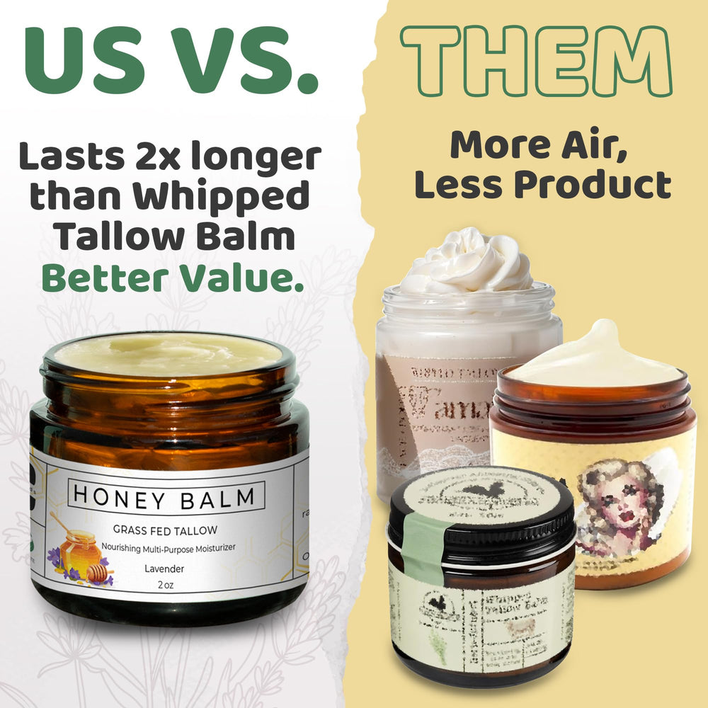 Face application of Really Good Blends Tallow Honey Balm for hydration