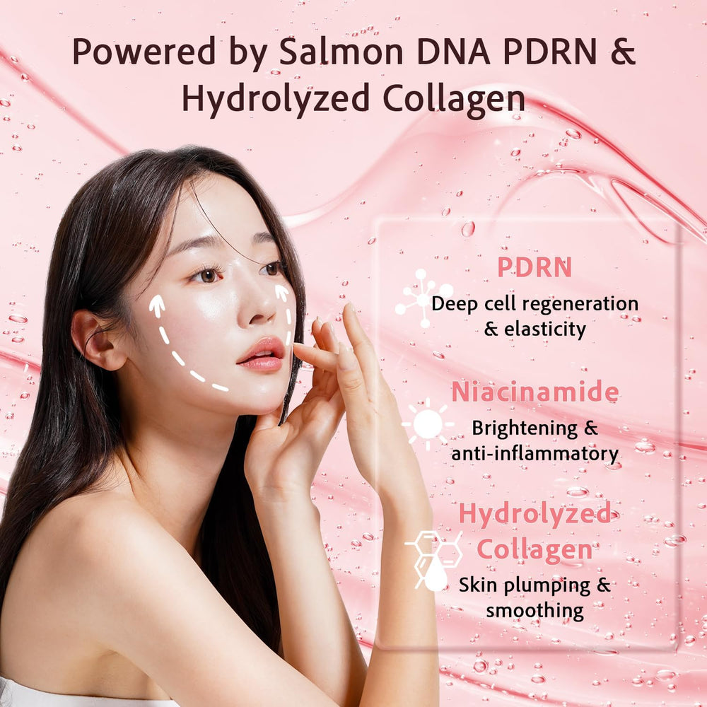 Realori Salmon DNA PDRN mask in pink hydrogel for overnight care