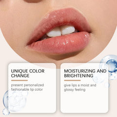 REATIFUL color-changing lipstick on lips reveals a unique, flattering hue.