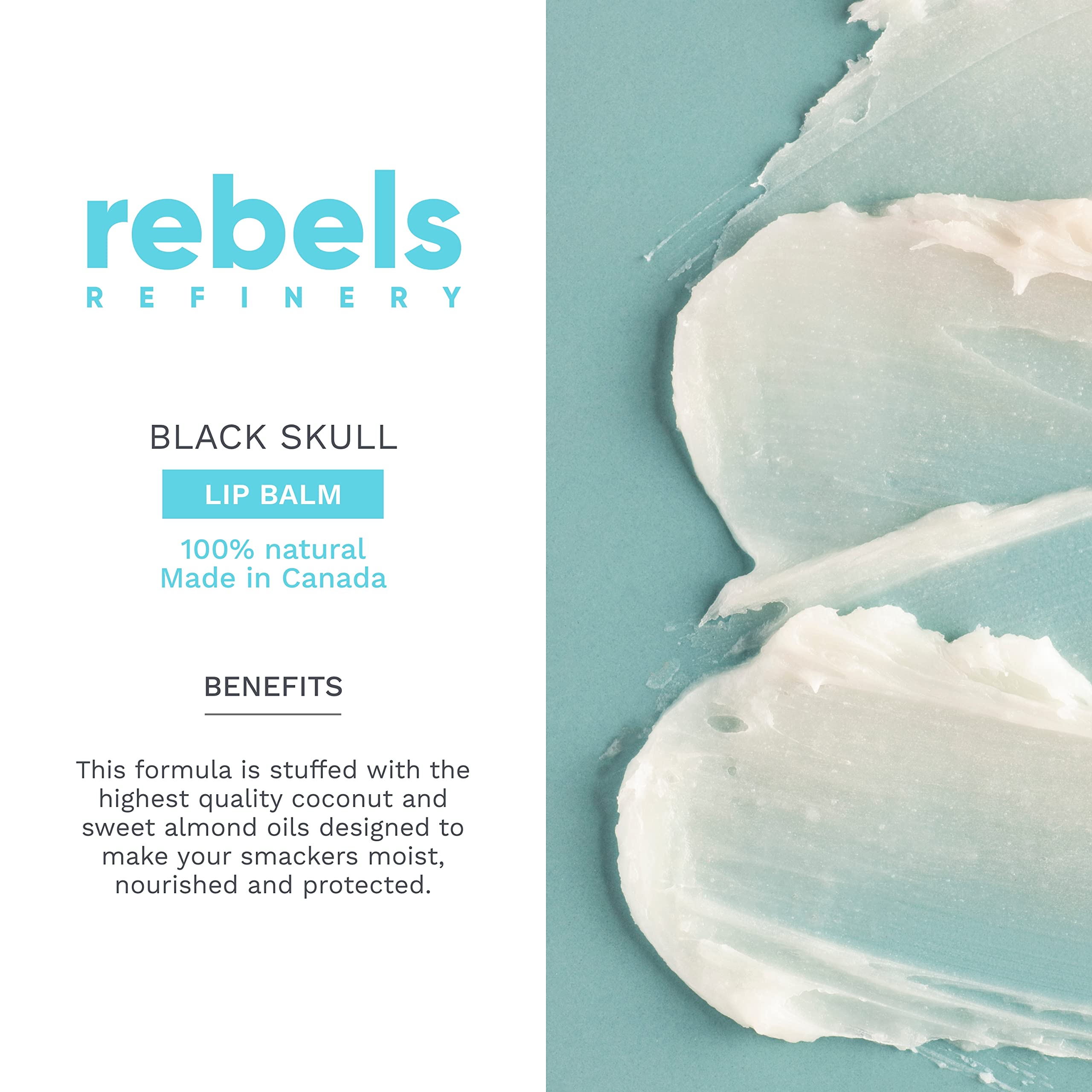 Rebels Refinery skull lip balm vanilla – smooth finish and gentle scent